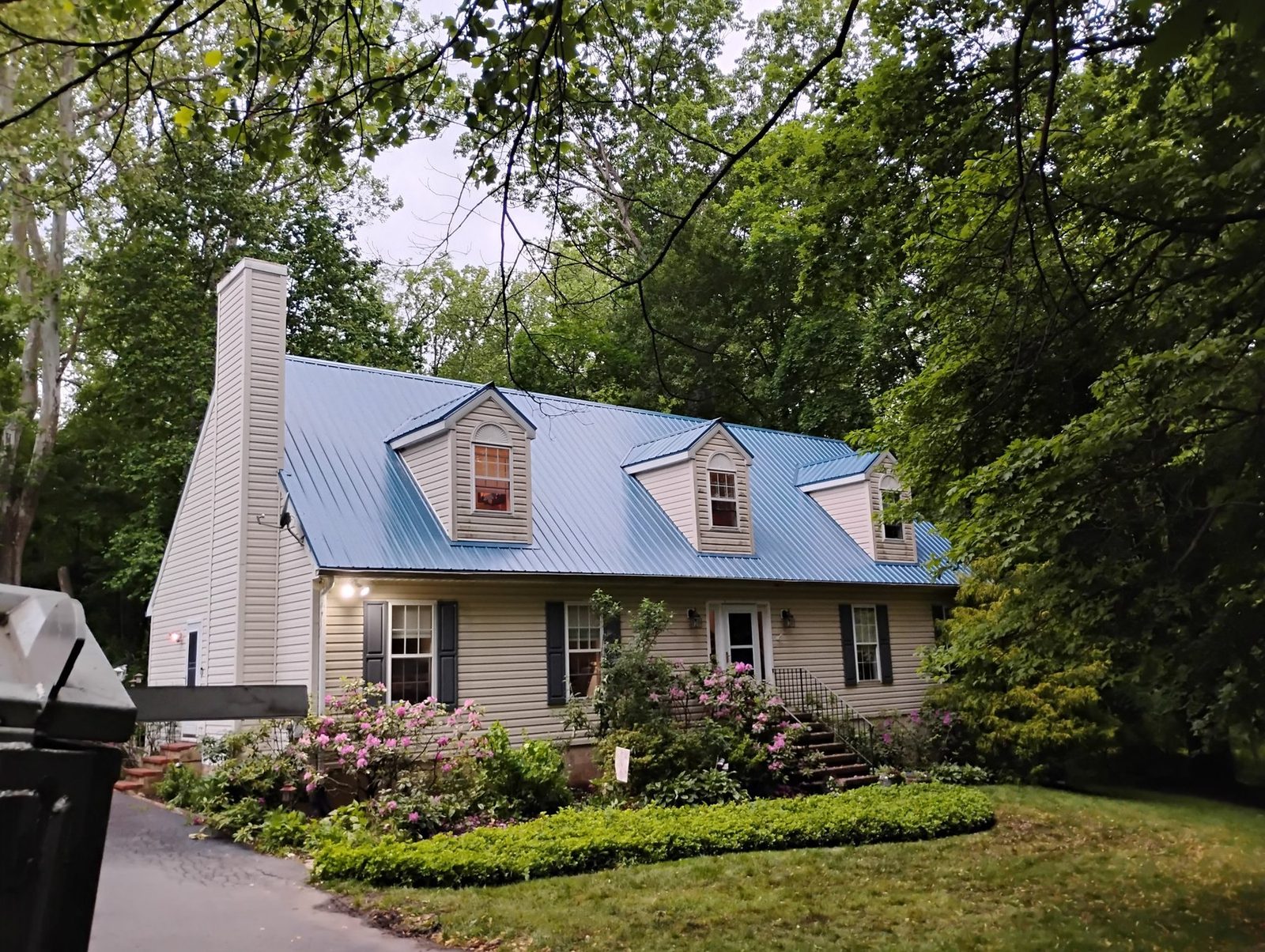 Completed Cape Cod style home exterior