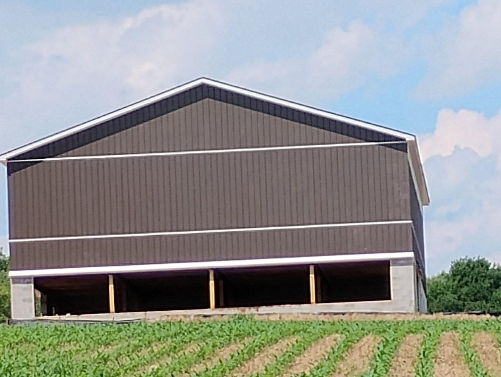 Completed large pole barn