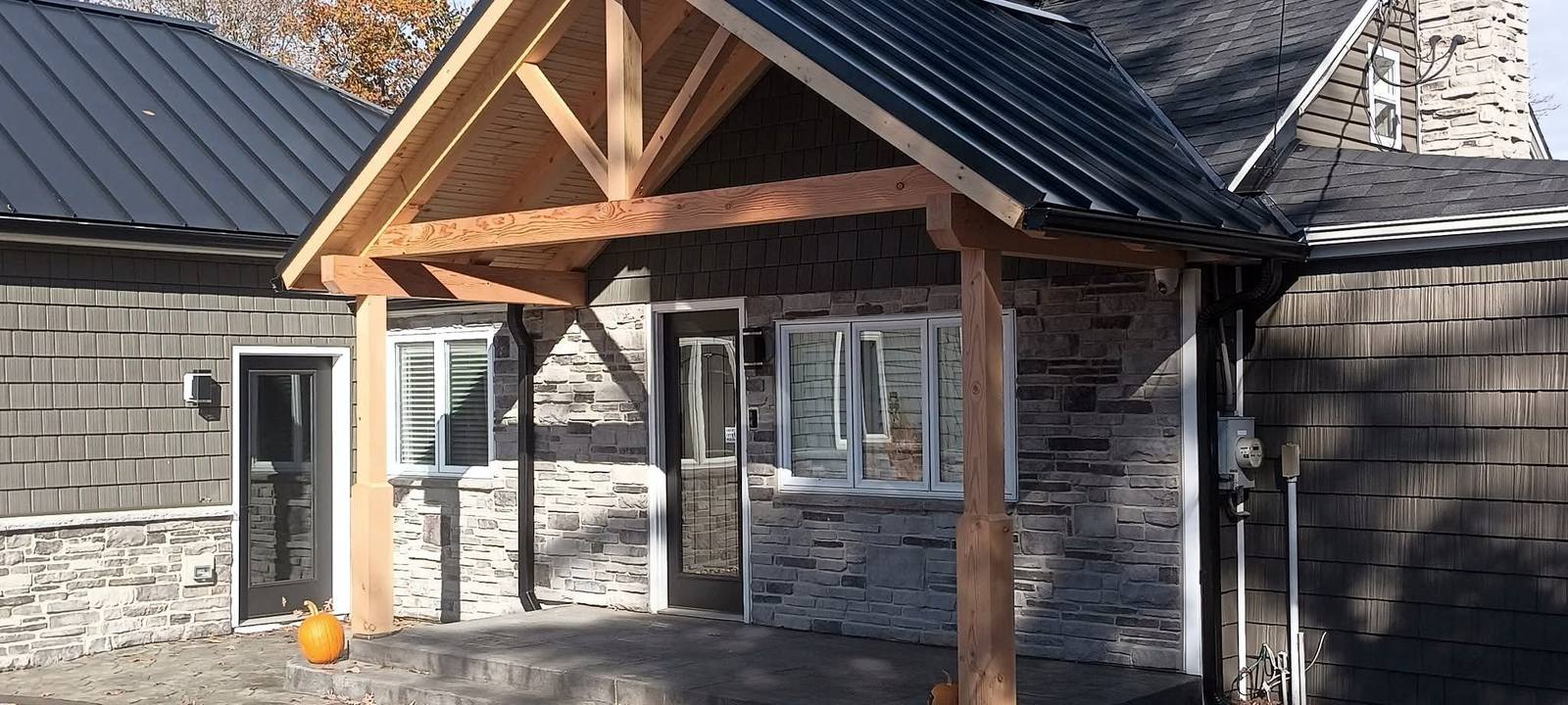 Finished residential exterior construction project