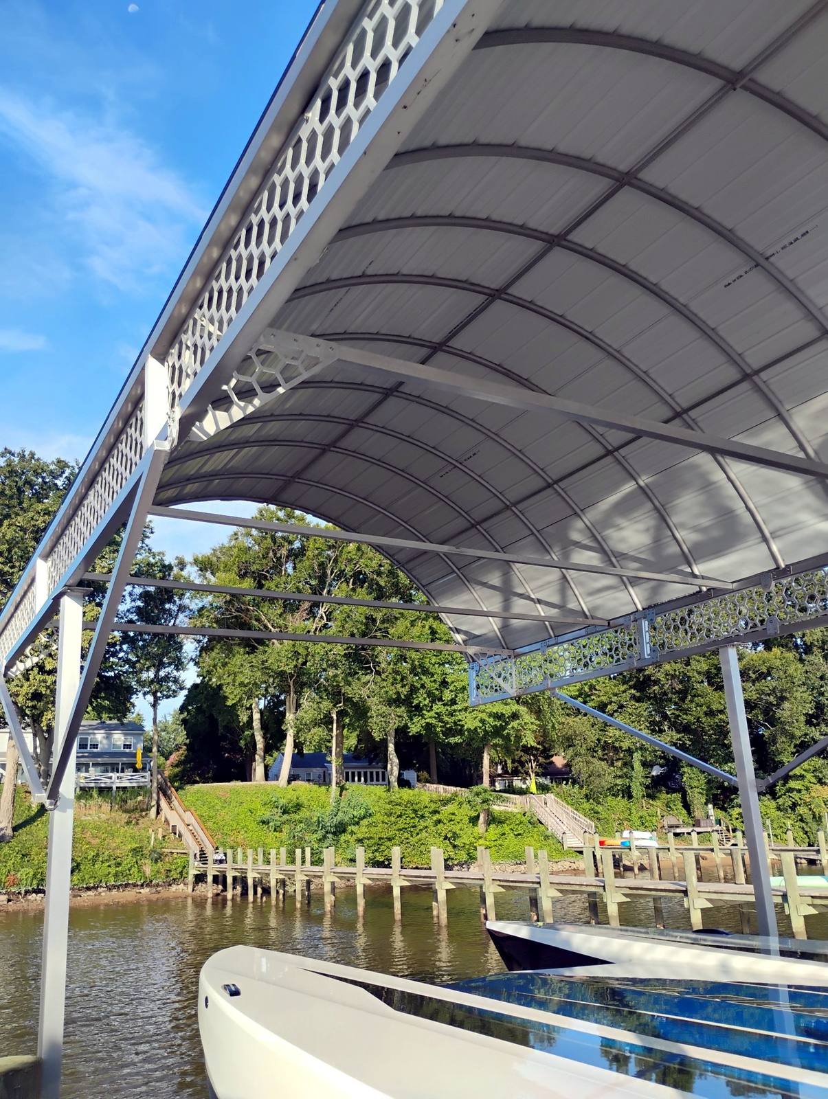 Finished covered outdoor structure