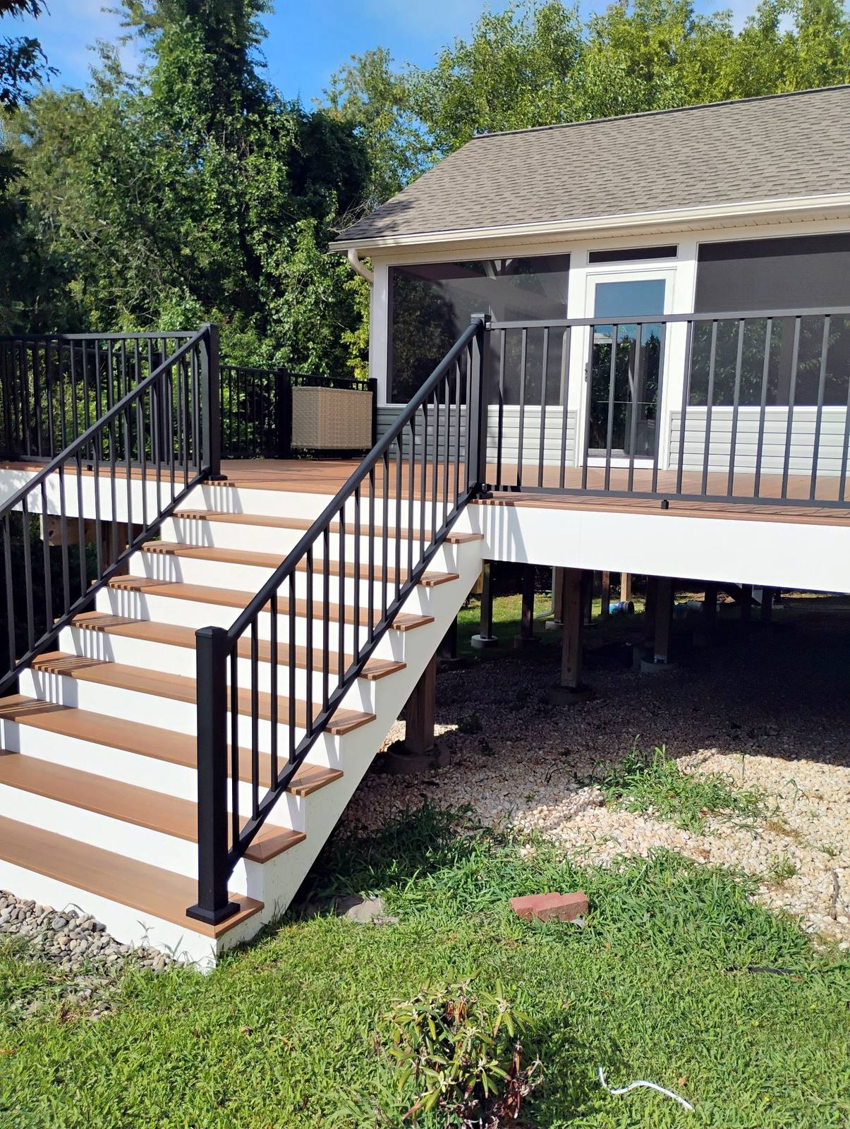 Finished residential exterior detail