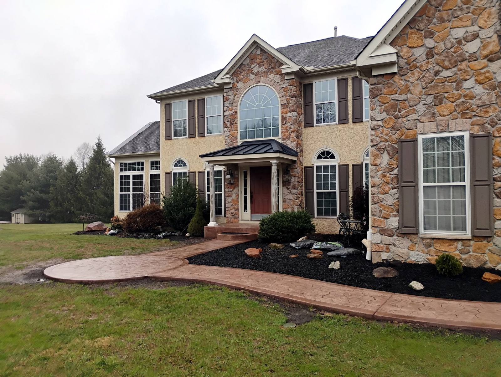 Completed rural home exterior project